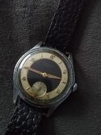 Prachtige Junghans ww2 voor heren mechanisme, Overige merken, Leer, Staal, Polshorloge