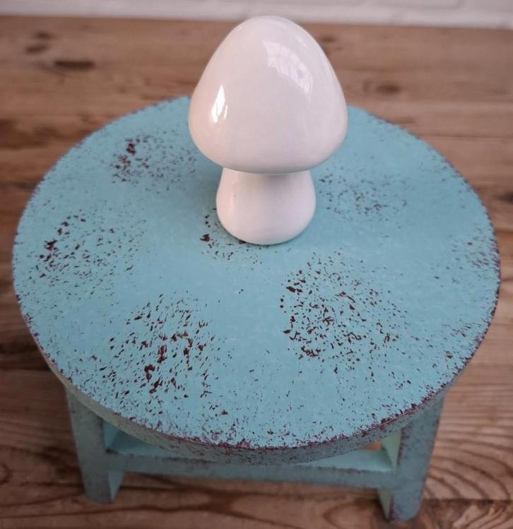 Wit porseleinen paddenstoel, Huis en Inrichting, Woonaccessoires | Overige, Gebruikt, Ophalen of Verzenden