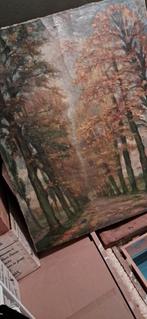 Mooi schilderij op doek. Heel groot. 100x126cm, Antiek en Kunst, Ophalen