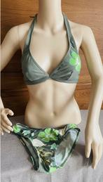 Nickey Nobel 2-delige bikini in kaki tropische bloemen. T38, Kleding | Dames, Badmode en Zwemkleding, Ophalen of Verzenden, Zo goed als nieuw