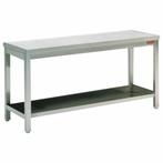Table de travail avec sous tablette, Neuf, Métal ou Aluminium, 75 cm ou plus, Rectangulaire