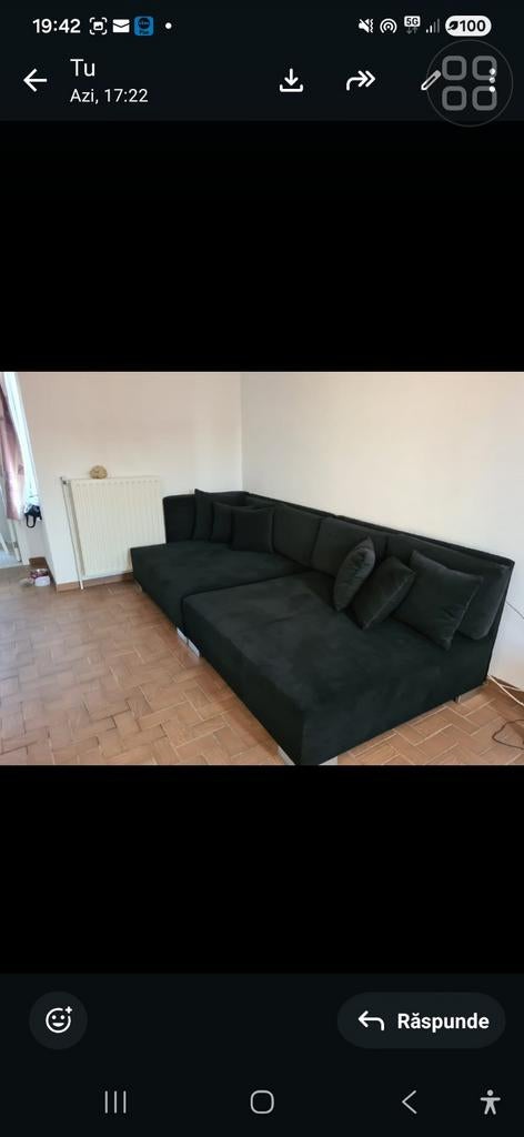 Living zitel 3m en 1.40 breid, Ophalen, Zo goed als nieuw, Stof