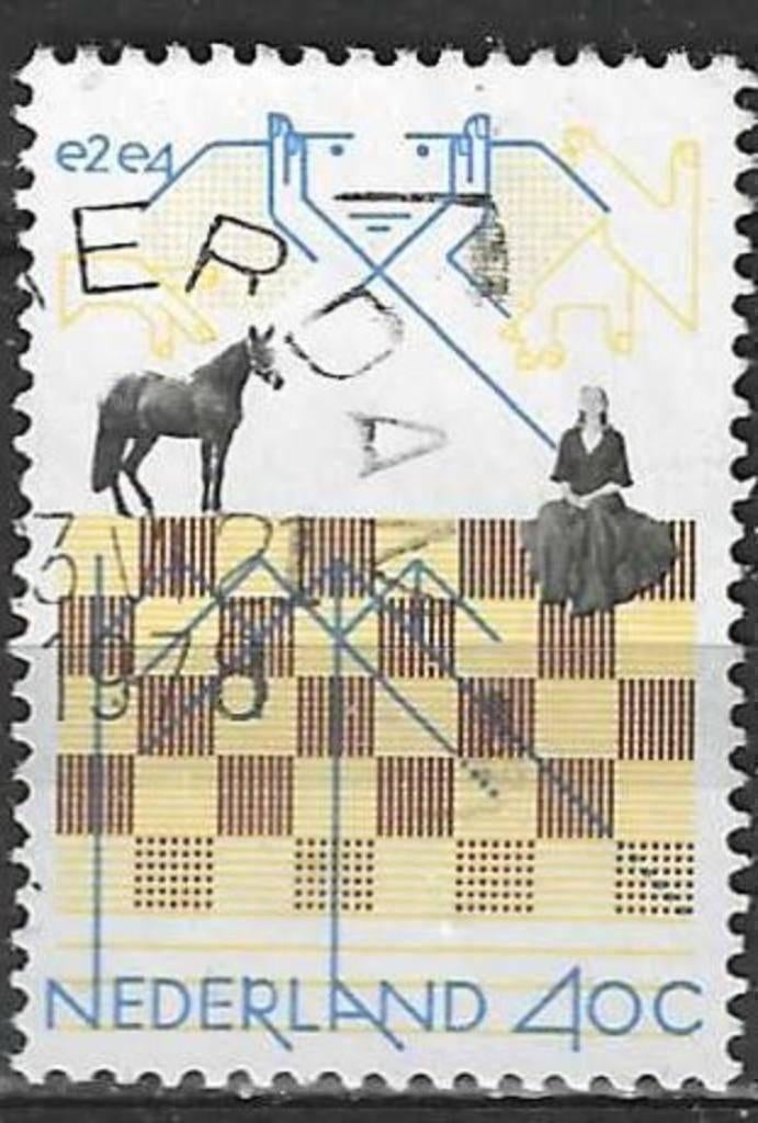 Pays-Bas 1978 - Yvert 1092 - 18e tournoi d'échecs (ST), Timbres & Monnaies, Timbres | Pays-Bas, Affranchi, Envoi