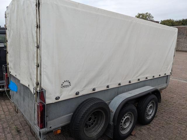 Geremde aanhangwagen met huif, Auto diversen, Aanhangers en Bagagewagens, Gebruikt, Ophalen