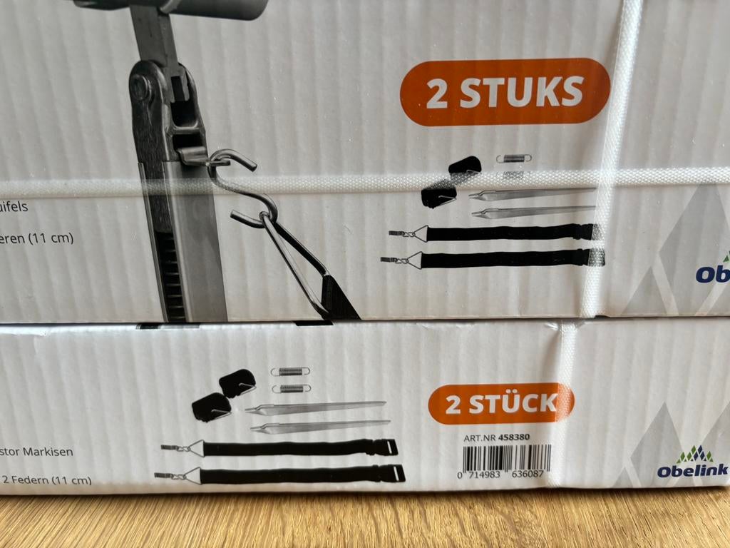 2 sets Stormbandset voor Thule luifels, Caravanes & Camping, Auvents, Enlèvement, Neuf, Thule