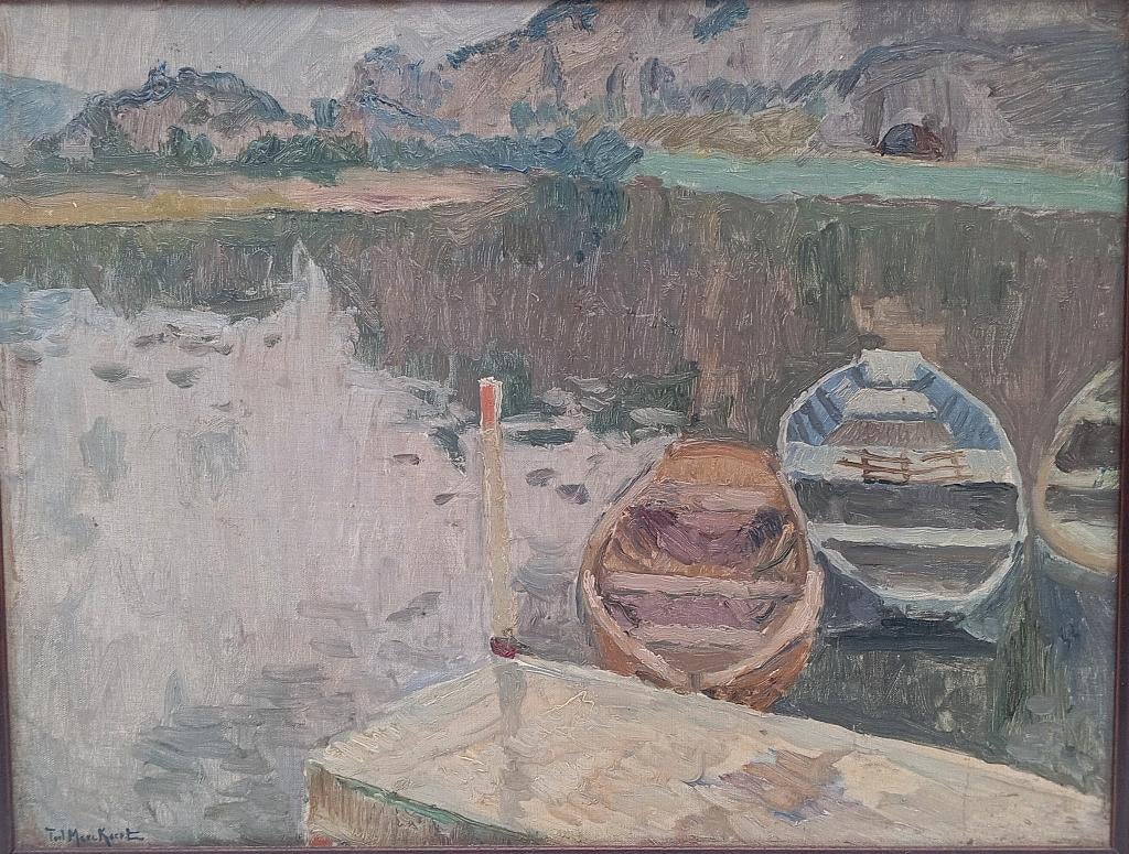 JULES MERCKAERT (1872-1924) schilderij, Antiek en Kunst, Kunst | Schilderijen | Klassiek, Ophalen of Verzenden