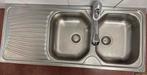 Dubbele inox spoelbak Franke, Huis en Inrichting, Keuken | Keukenelementen, Ophalen, Gebruikt