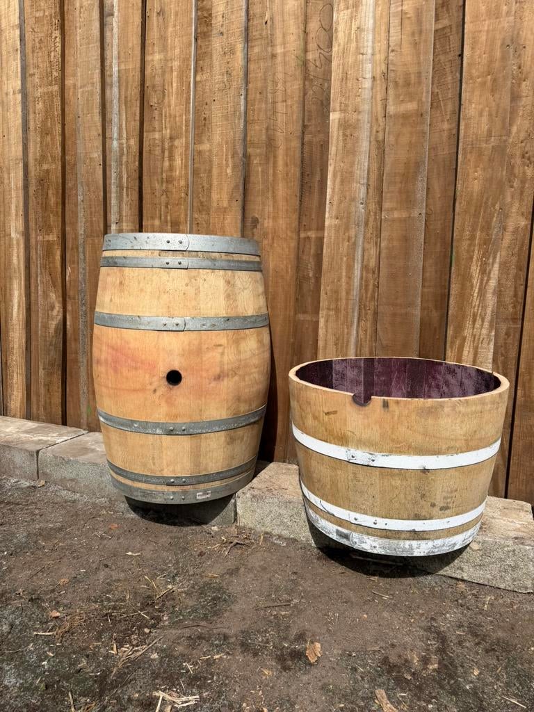 Eikenhouten Wijnvaten / regentonnen – direct uit voorraad, Tuin en Terras, Ophalen, Zo goed als nieuw