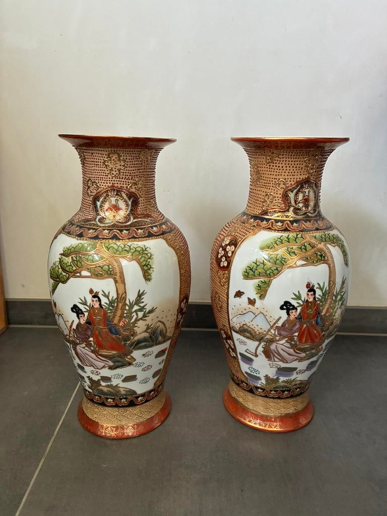 2 vases japonais, Antiquités & Art, Antiquités | Vases, Enlèvement