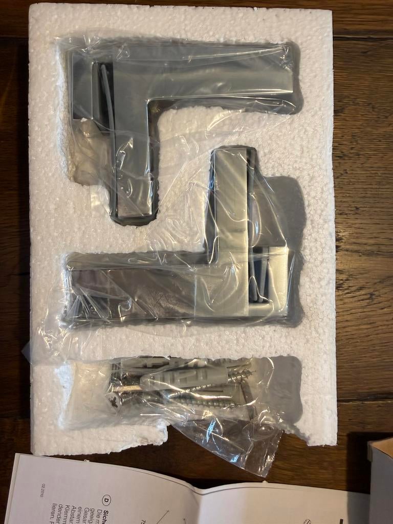 plank drager-set TT01 in glanzend chroom. New, Ophalen, Zo goed als nieuw, Chroom