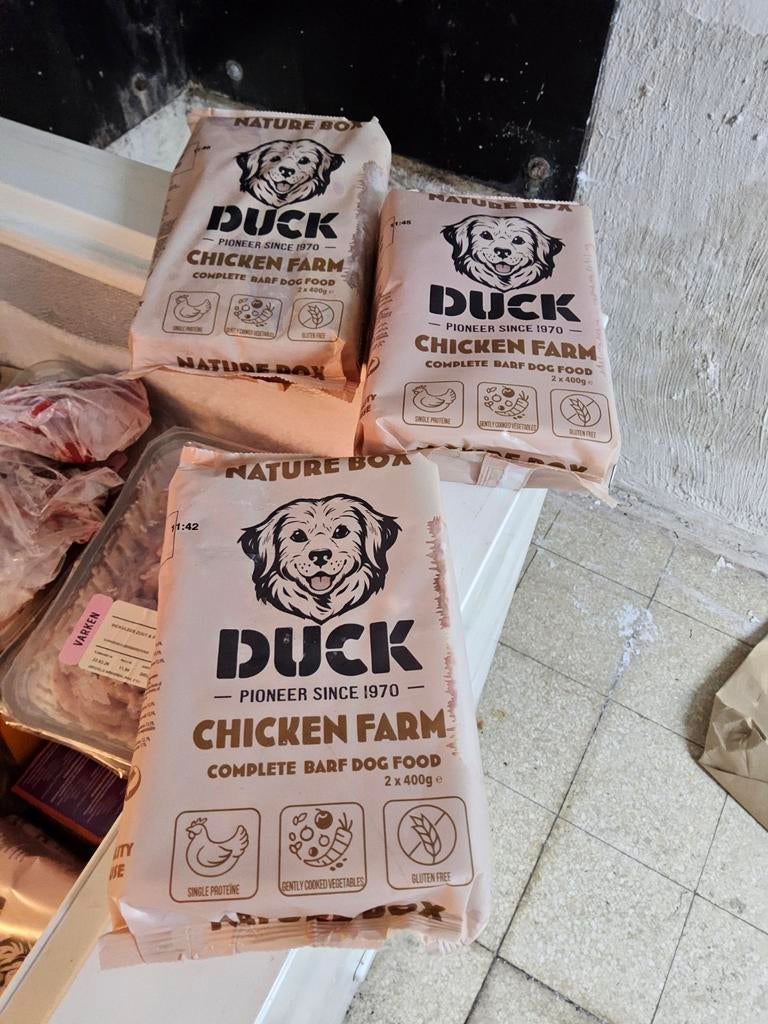 Duck Diepvries voeding kip, Ophalen, Hond