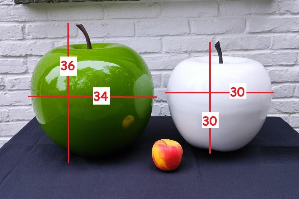 Appel. Groen H.36cm. Hoogglans. Decoratie., Verzenden