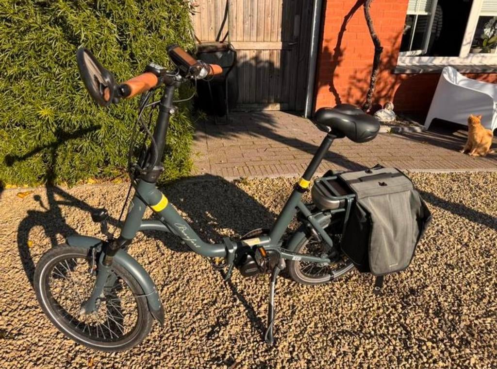 Elektrische vouwfiets, Fietsen en Brommers, Fietsen | Vouwfietsen, Gebruikt, Overige merken, Totaal opvouwbaar, Versnellingen