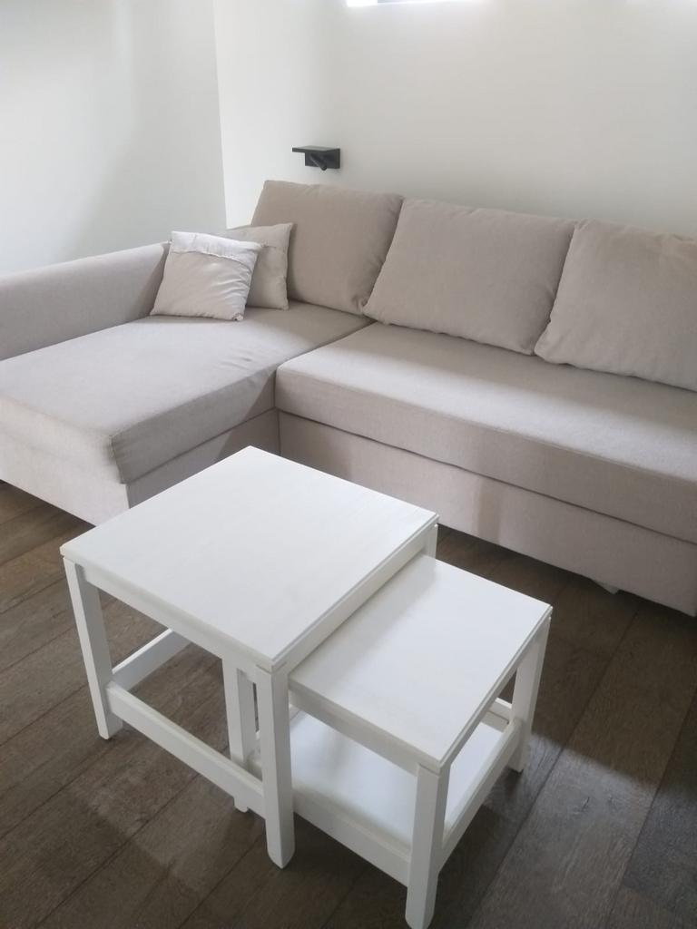 IKEA 3-zitsslaapbank met chaise longue, Huis en Inrichting, Zetels | Zetels en Chaises Longues, Ophalen, Zo goed als nieuw