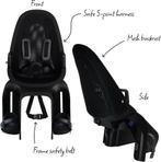 Qibbel Air Fietsstoel zwart - Nooit gebruikt, Fietsen en Brommers, Brommers | Toebehoren, Ophalen, Zo goed als nieuw