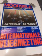 Poster Moorsele internationale vliegmeeting 1986, Deurposter of groter, Ophalen of Verzenden, Sport, Rechthoekig Staand