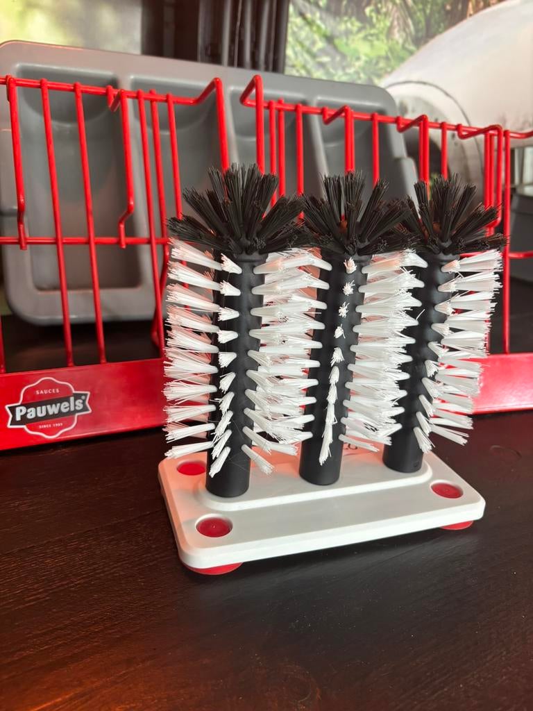 Sausen houders en spoelborstel, Ophalen, Zo goed als nieuw