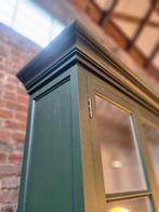 Massief houten buffetkast/vitrinekast GRATIS LEVERING, Ophalen, Gebruikt, 150 tot 200 cm, Landelijk