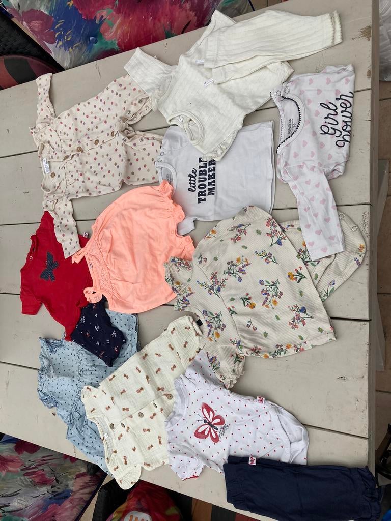 Baby meisje maat 50/56 zomer, Kinderen en Baby's, Ophalen, Zo goed als nieuw, Maat 50
