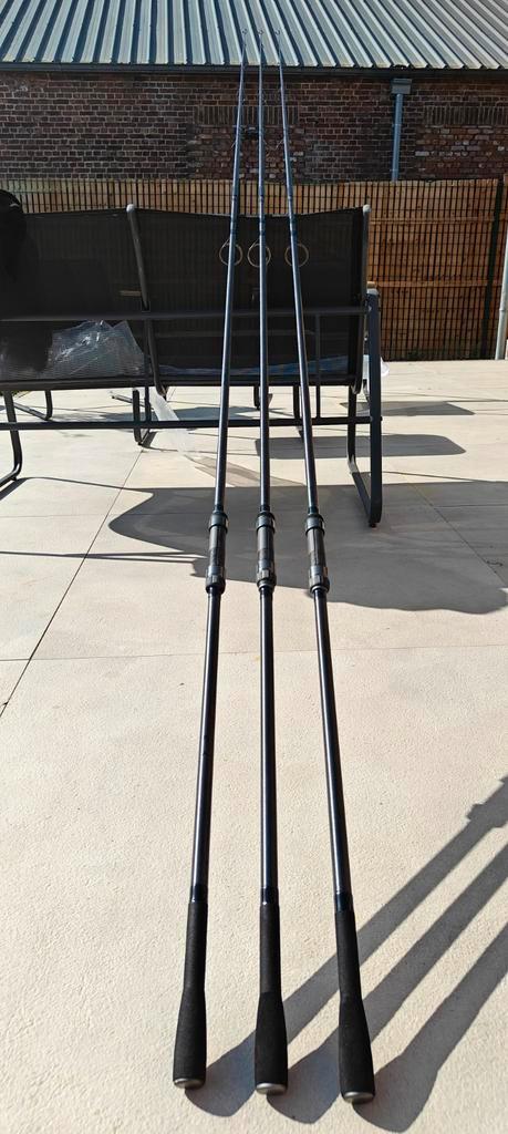 3 cannes trakker defy 12' 3.50lbd, Watersport en Boten, Hengelsport | Zeevissen, Molen, Ophalen