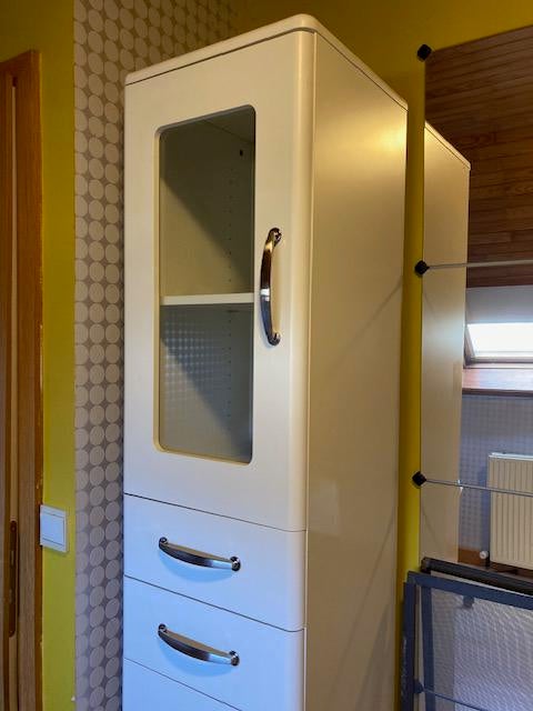 Smalle hoge wandkast 40 x 40 x 200, Ophalen, Gebruikt