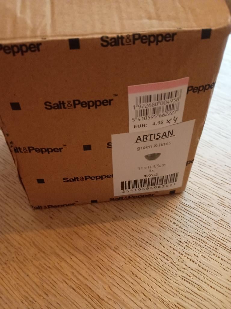 Schaaltjes Salt&pepper, Ophalen