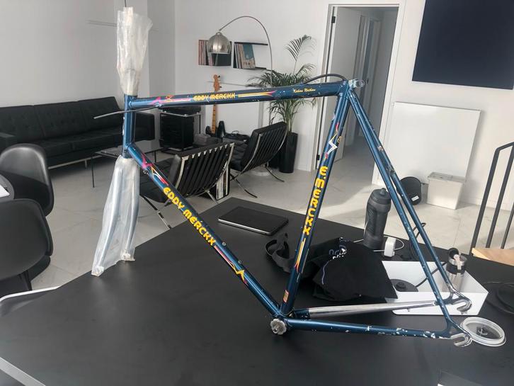 Eddy Merckx Strada OS Frameset 58cm, Fietsen en Brommers, Fietsonderdelen, Gebruikt, Racefiets, Frame, Ophalen