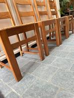 6 vintage Scandinavische stoelen , eik/biezen, Ophalen, Gebruikt, Riet of Rotan, Brutalist