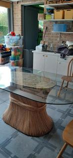 tafel 1,8 m op 95cm, Huis en Inrichting, Tafels | Eettafels, Ophalen, Glas