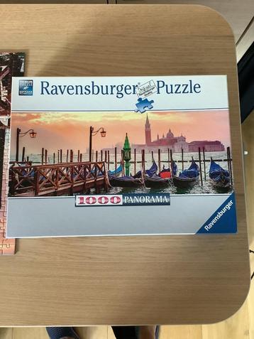 Puzzle 1000 pièces Ravensburger « Gondoles à Venise »