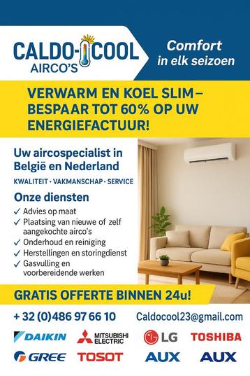 Problemen met u airco, Opstarten, gasvulling, herstelling  beschikbaar voor biedingen