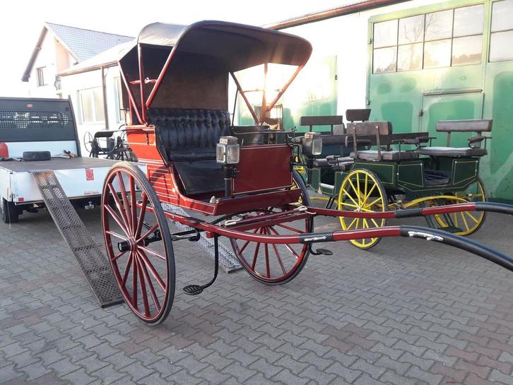 Tilbury caleche, Dieren en Toebehoren, Rijtuigen en Koetsen, Zo goed als nieuw, Paard