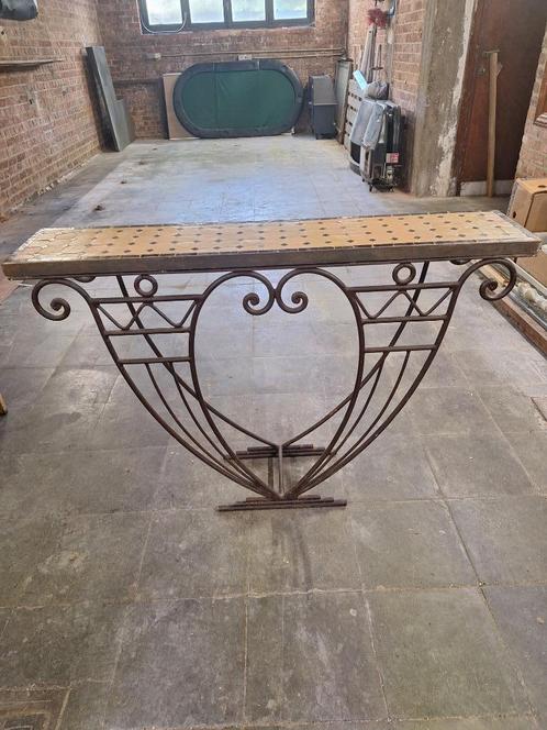 Prachtige smeedijzeren gangconsole, Antiek en Kunst, Curiosa en Brocante, Ophalen