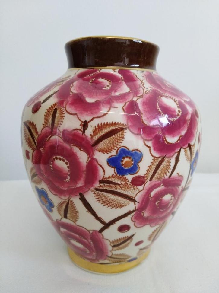 Boch vaas 'Shanghai' R. Chevalier. Ca 1930, Antiek en Kunst, Antiek | Keramiek en Aardewerk, Ophalen of Verzenden