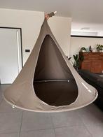 Cacoon single hangstoel taupe - diameter 150 cm, Huis en Inrichting, Stoelen, Ophalen, Zo goed als nieuw