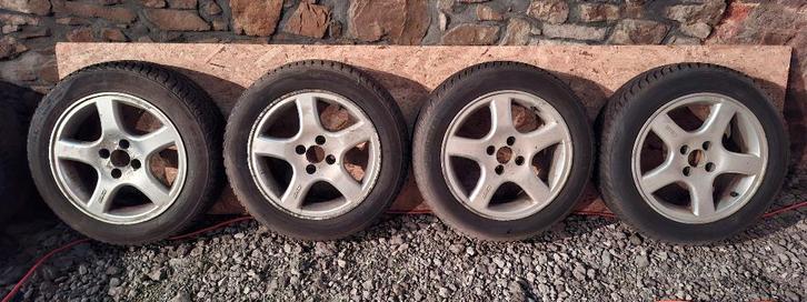 4 velgen met banden voor alle seizoenen 195 55 15, Auto-onderdelen, Banden en Velgen, Band(en), Ophalen