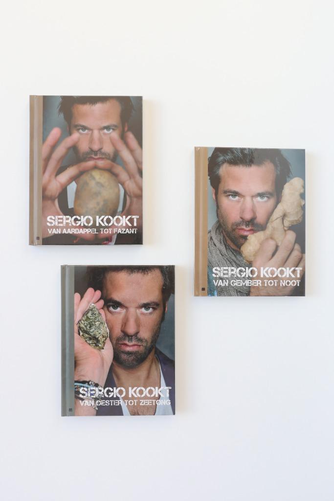Set van 3 boeken Sergio kookt van Aardappel tot Zeetong, Boeken, Kookboeken, Nieuw, Europa, Ophalen of Verzenden