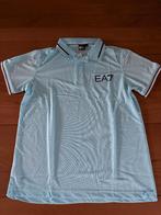 Polo EA7 - licht blauw - maat S (160/80A) - nieuw, Enlèvement ou Envoi, Neuf, Taille 46 (S) ou plus petite, Bleu