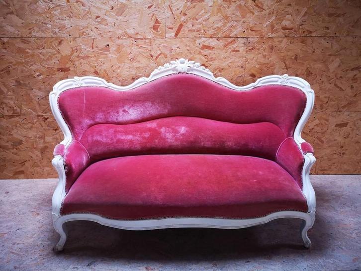 Canapé Rose Style Louis XV, Antiek en Kunst, Antiek | Meubels | Stoelen en Sofa's, Ophalen