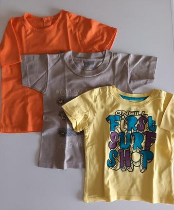 3 T-shirts maat 92/98 beschikbaar voor biedingen