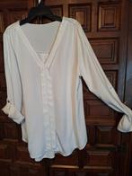 Witte  V-hals blouse, Kleding | Dames, Ophalen of Verzenden, Gedragen