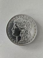 Zeldzame munt: Morgan Silver Dollar 1889, Zilver, Ophalen of Verzenden, Losse munt, Noord-Amerika