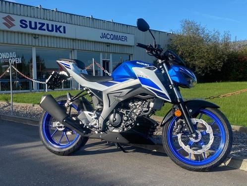 GSX-S 125 - met OPTIE_0 KMst_Nieuw motorfiets_ JACQMAER BV, Motos, Motos | Suzuki, Entreprise, Naked bike, jusqu'à 11 kW, 1 cylindre