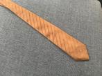 Vintage stropdas van Lanvin, Kleding | Heren, Bruin, Ophalen of Verzenden, Gedragen, Effen