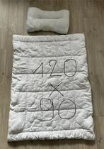 Baby donsdeken 90x120, hoofdkussen en 3 dekbedovertrekken, Kinderen en Baby's, Ophalen