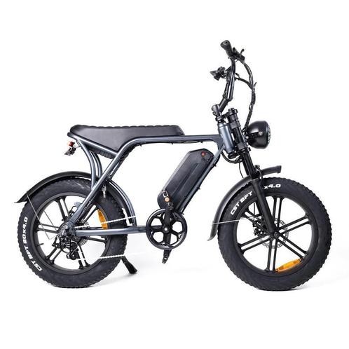 Ouxi v8.2 - Fatbike - spacegrijs, Vélos & Vélomoteurs, Vélos électriques, Comme neuf, Autres marques, 50 km par batterie ou plus