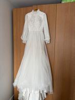 Trouwjurk met pofmouwen(maat S/M), Kleding | Dames, Trouwkleding en Trouwaccessoires, Ophalen of Verzenden, Gedragen, Wit, Trouwjurk