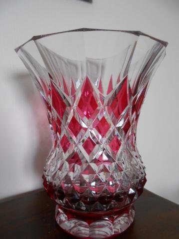 Grand vase rouge Val St-Lambert signé, Enlèvement