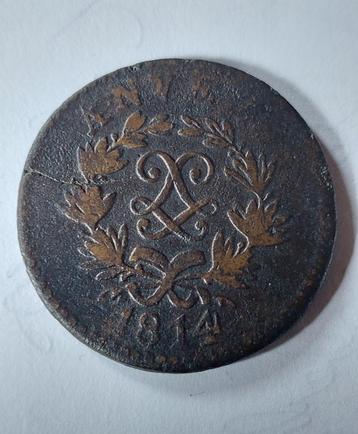 Munt Antwerpen Frans beleg 1814 beschikbaar voor biedingen