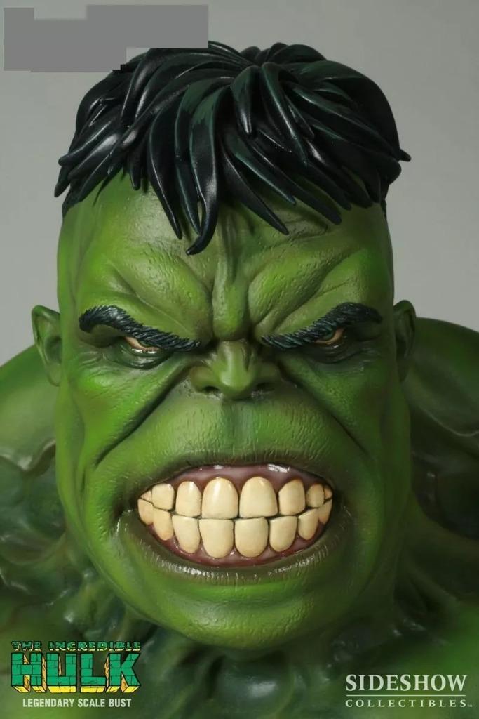 The Incredible Hulk Legendary Scale Bust (Marvel), Collections, Cinéma & Télévision, Comme neuf, Film, Enlèvement